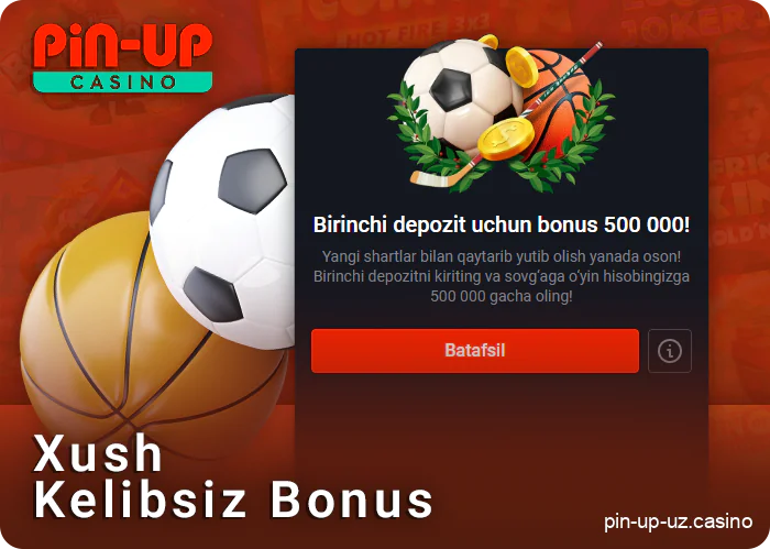 O'zbekistonlik futbolchilar uchun yangi PIN Up xush kelibsiz bonusi